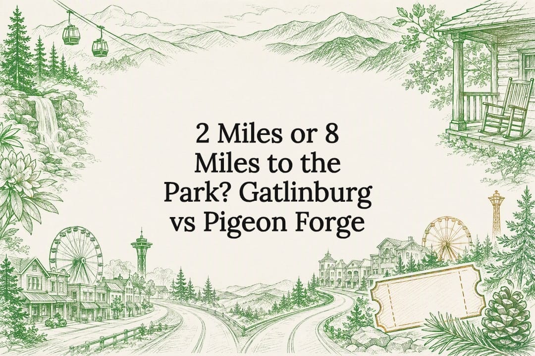 2 Miles or 8 Miles to the Park? Gatlinburg vs Pigeon Forge