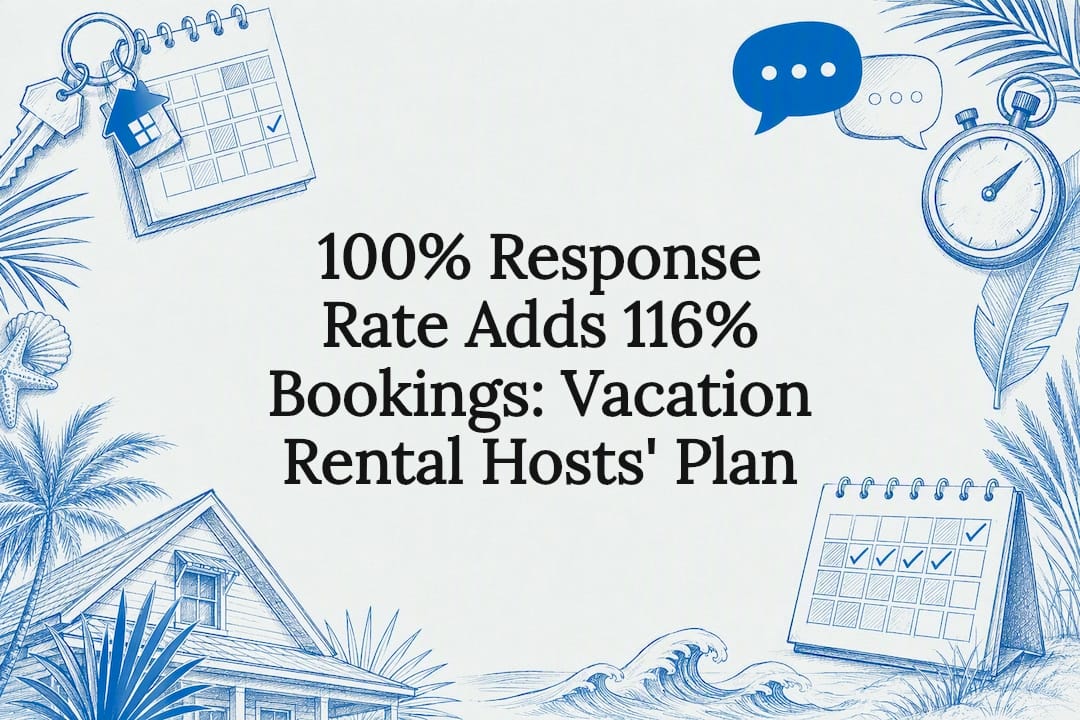 Decorative vacation rental response title card