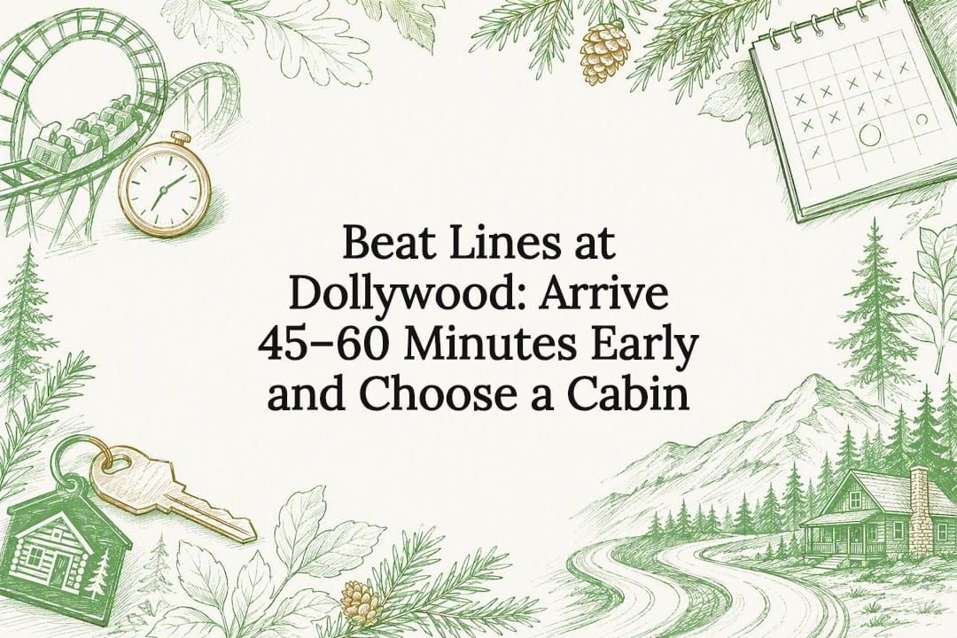 Beat Lines at Dollywood: Arrive 45–60 Minutes Early and Choose a Cabin