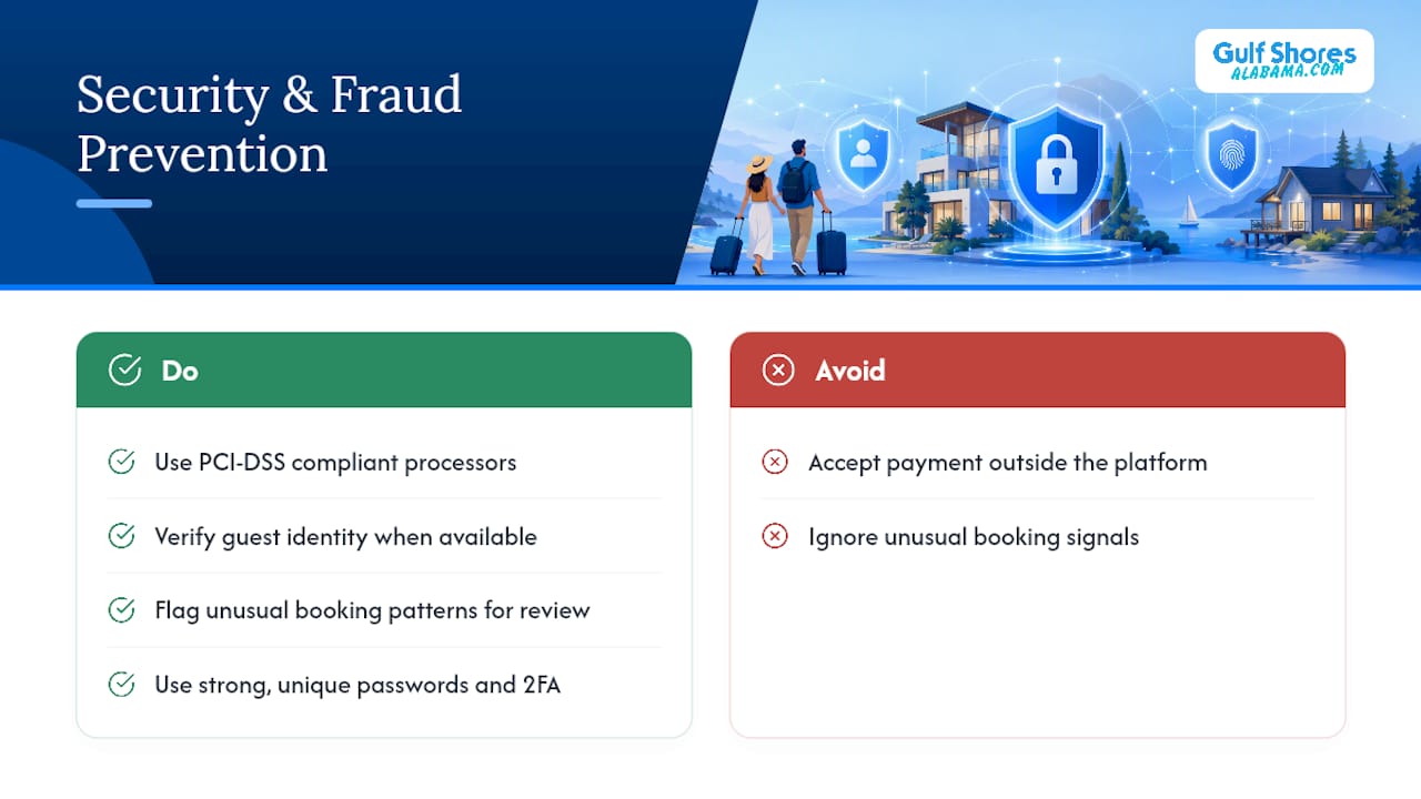 Security and Fraud Prevention When Listing Your Rental — overview diagram
