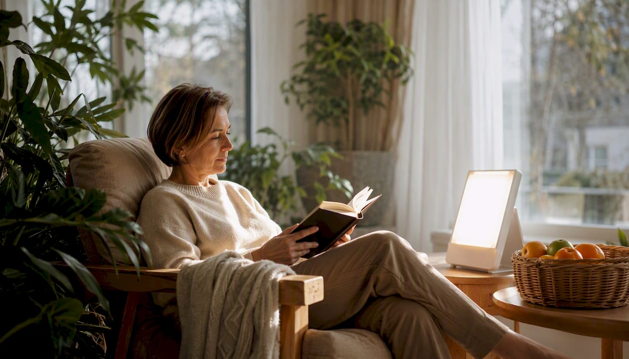 Using bright light therapy at home
