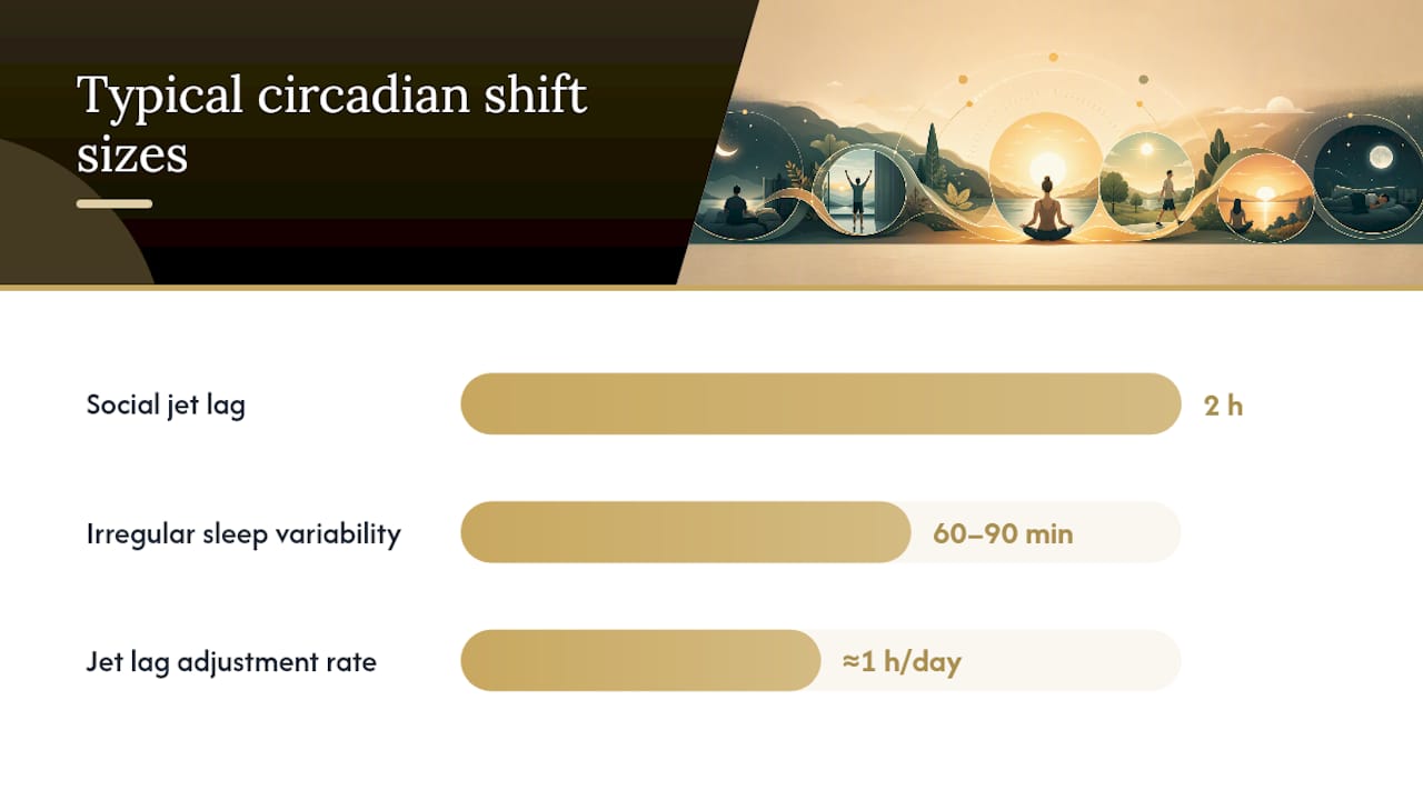 Common causes that disrupt your circadian timing — overview diagram