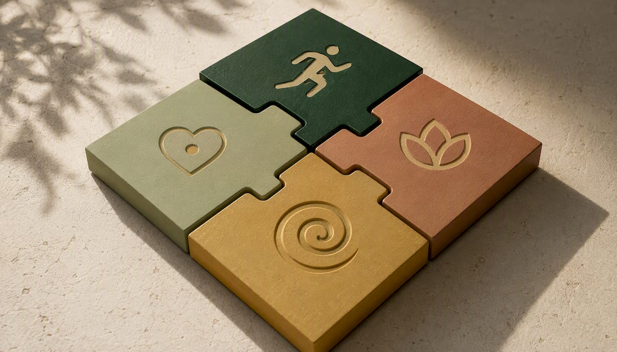 Four integrated layers of holistic health