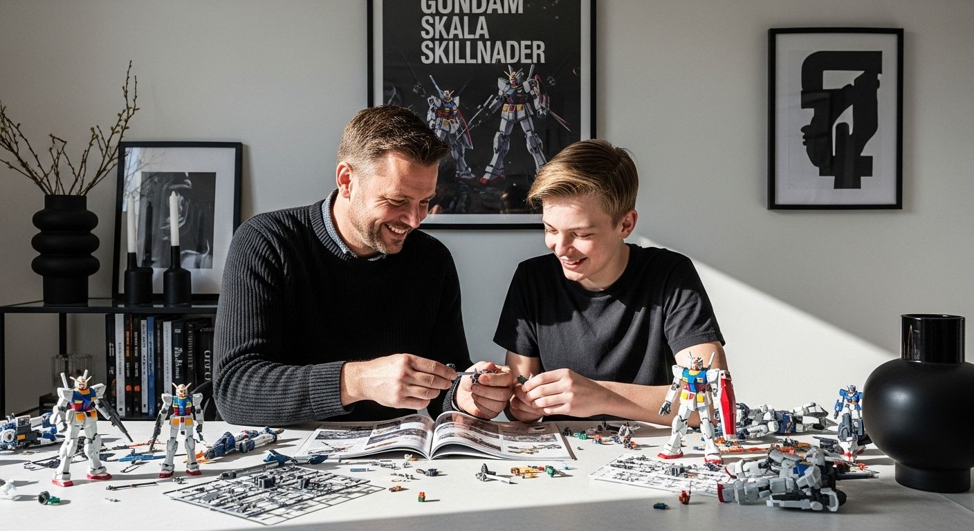gundam-skala-familj bygga modeller