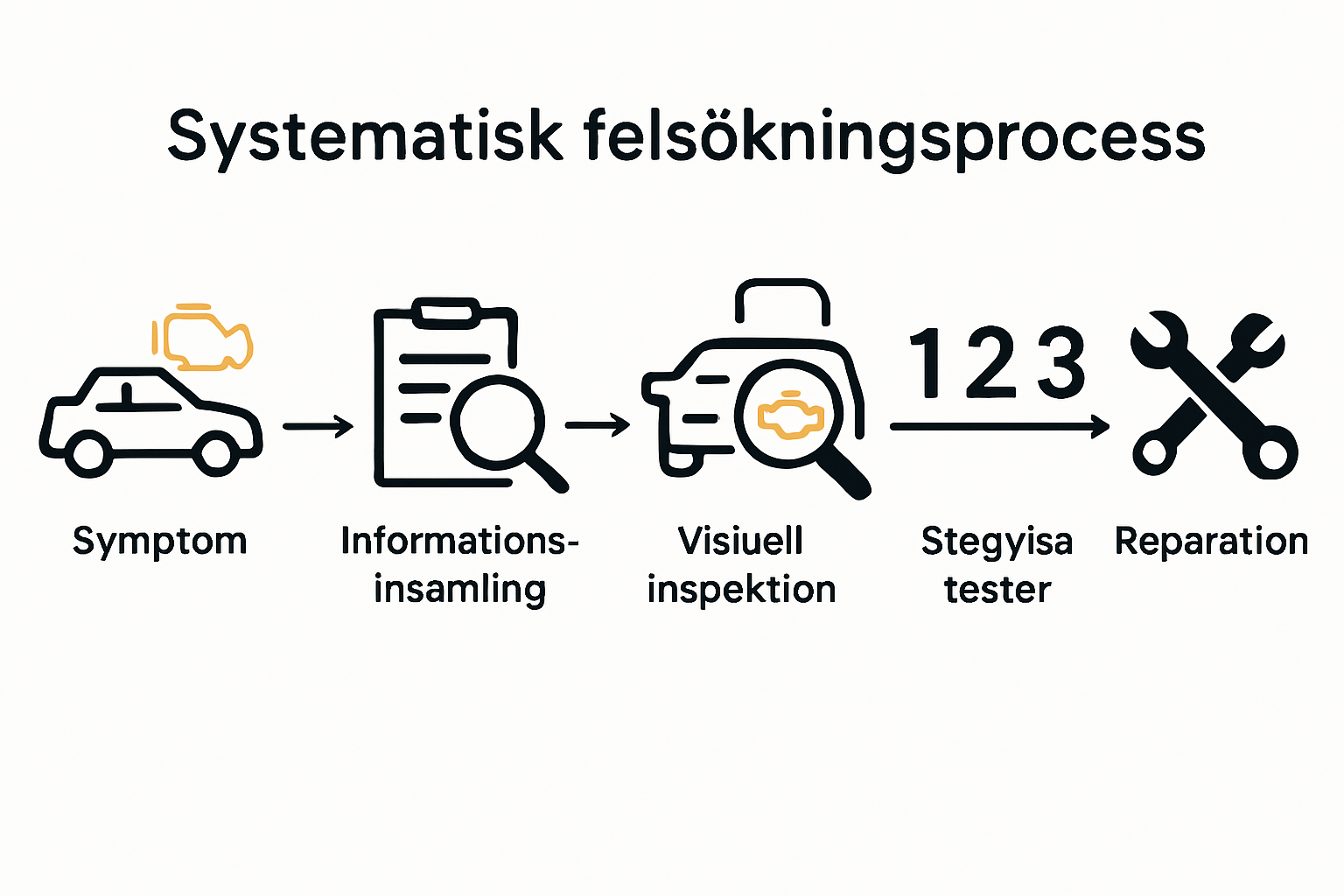 Steg-för-steg guide för felsökning av bilar