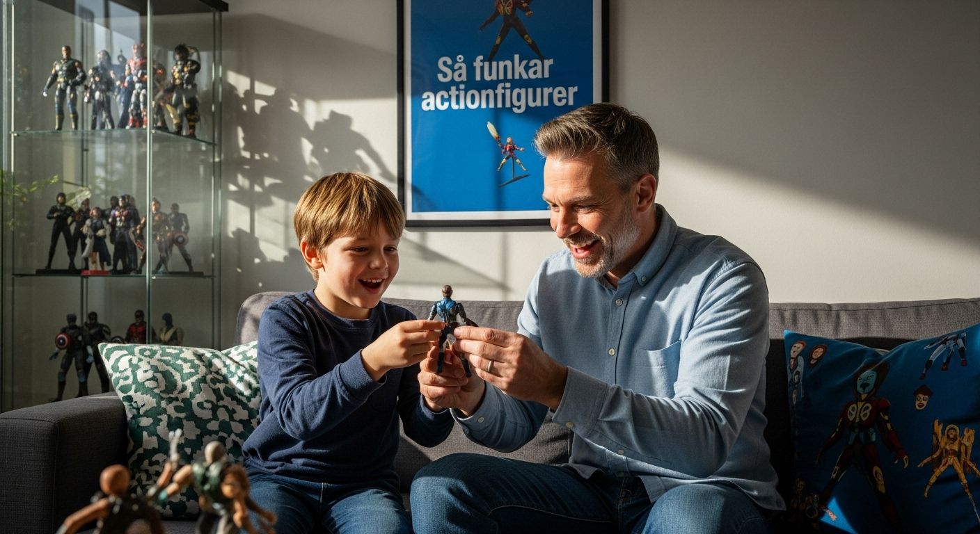 actionfigurer familj lek