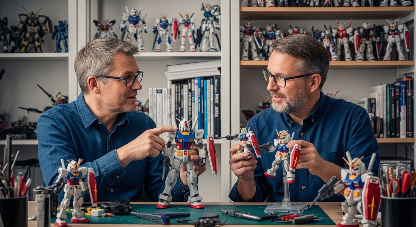 Gunpla model comparison