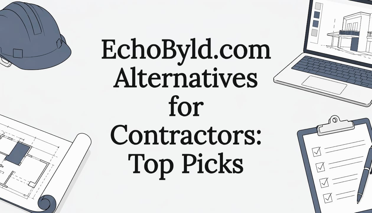 EchoByld.com Alternatives for Contractors: Top Picks