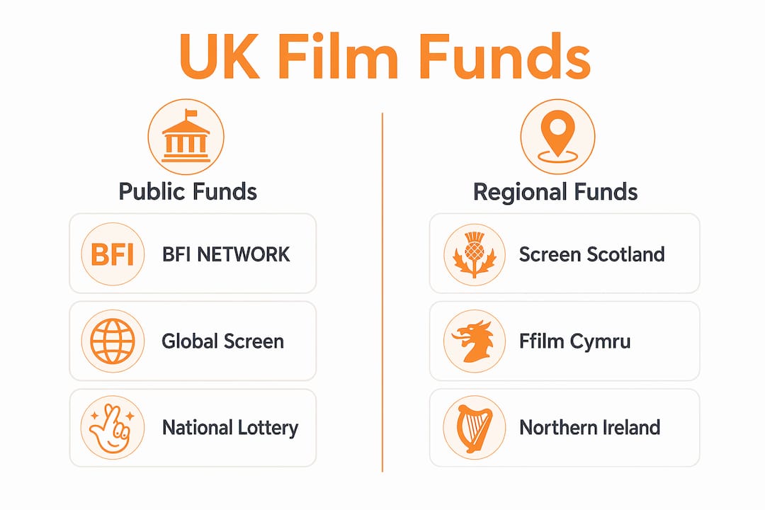 Comparison infographic of UK public and regional film funds