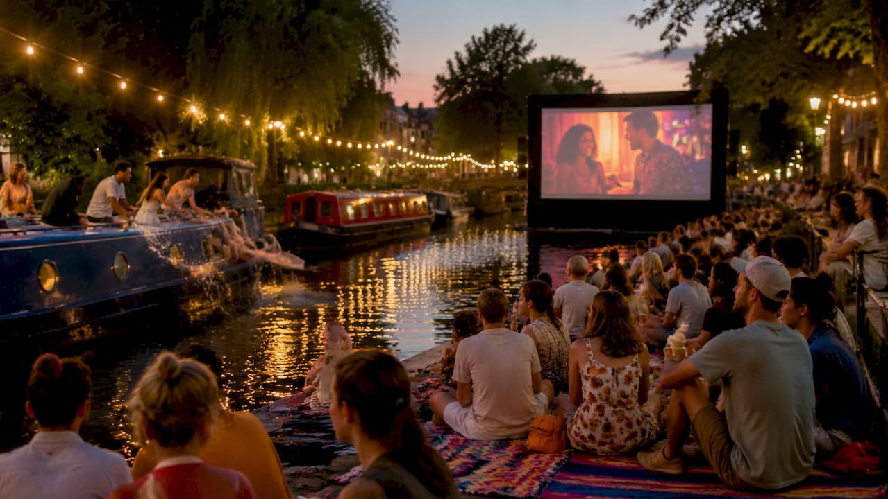 Crowd at Everyman on the Canal free cinema event