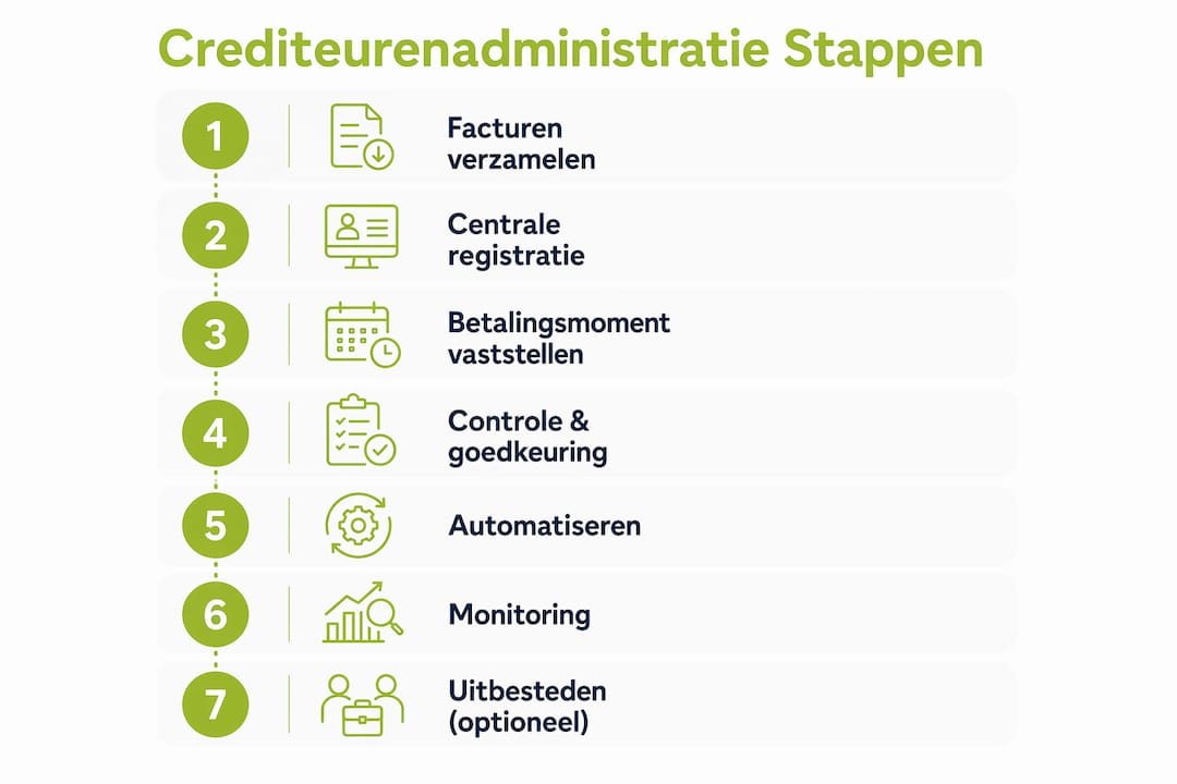 Overzicht: Stappenplan voor een efficiënte crediteurenadministratie