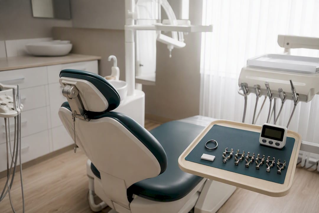 Dental room setup for whitening procedure