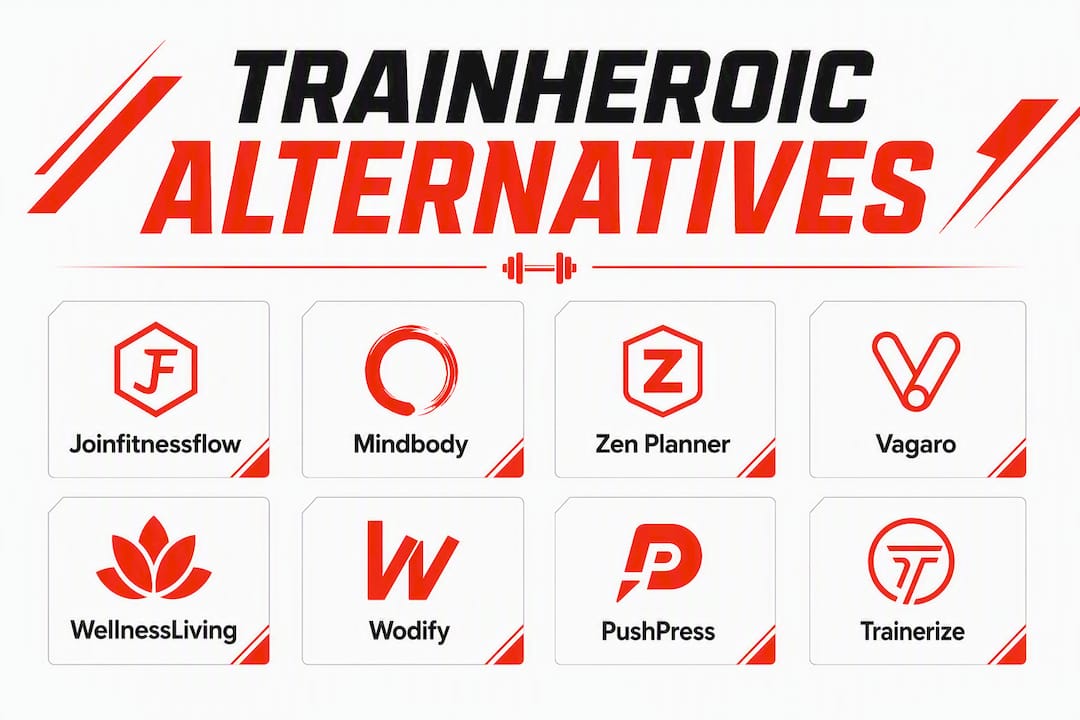 Infographic comparing TrainHeroic alternatives visually
