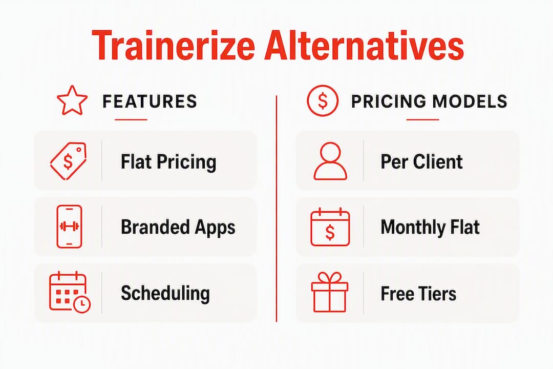 Infographic comparing features and pricing