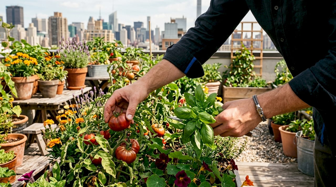 Hands selecting fresh premium ingredients at market