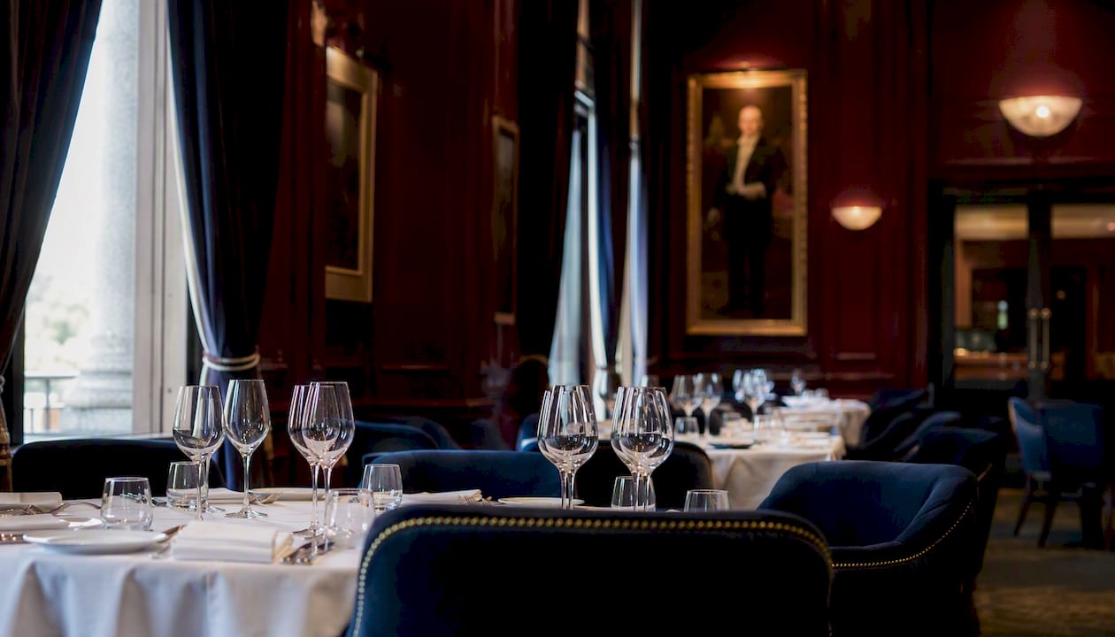 Melbourne Cricket Club members dining room interior