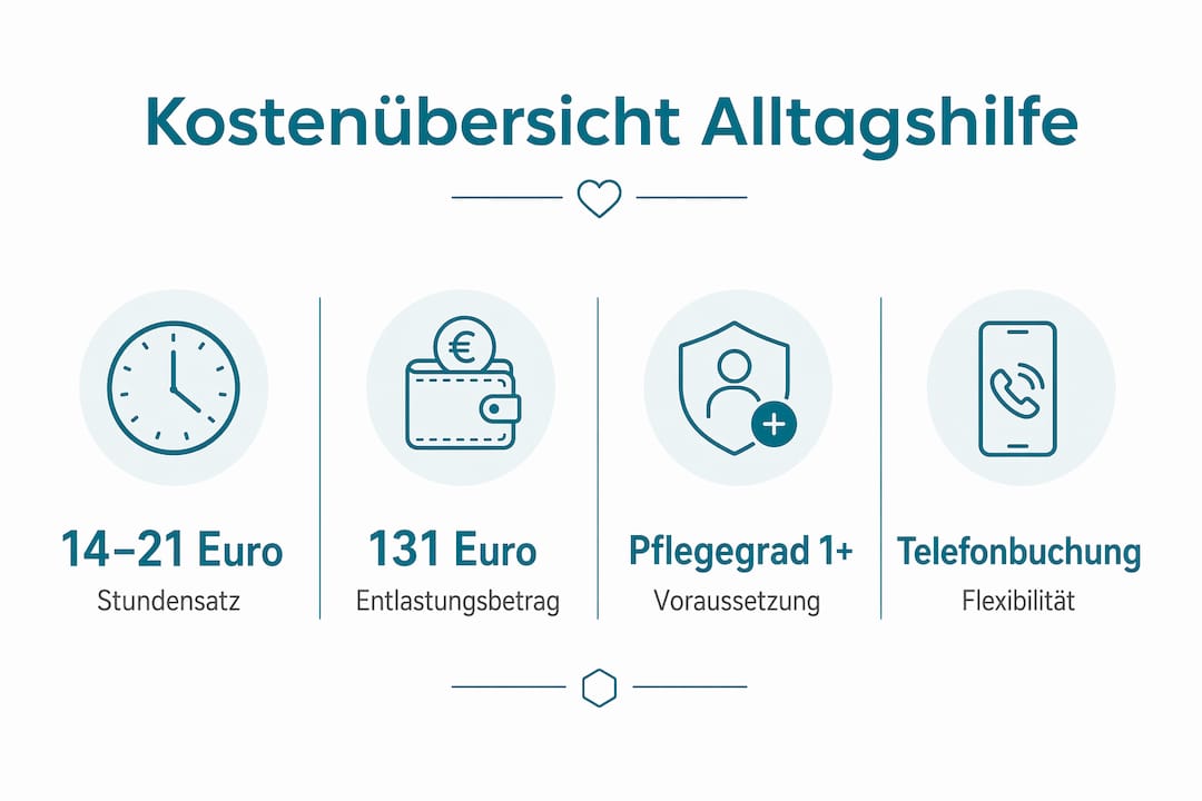 Übersicht: Was kostet Alltagshilfe und wie lässt sie sich finanzieren?