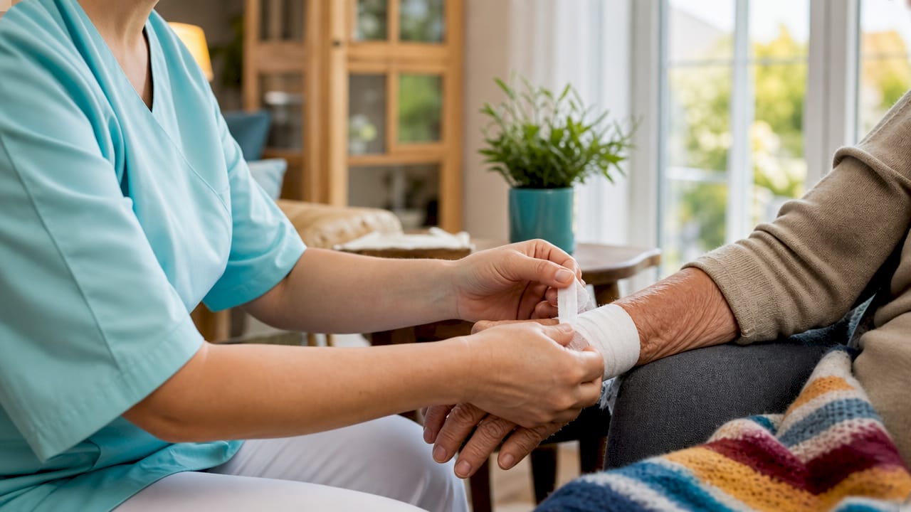 Handpflege im eigenen Zuhause für Senioren
