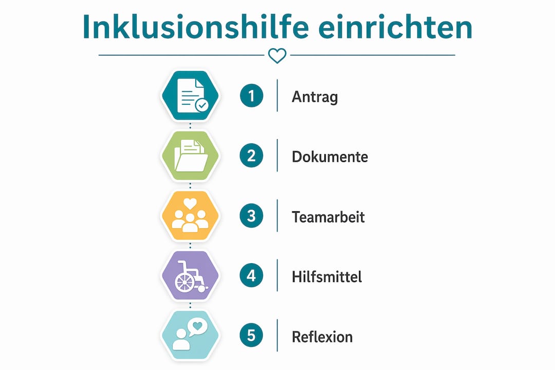 Übersicht: So richten Sie eine Inklusionshilfe Schritt für Schritt ein