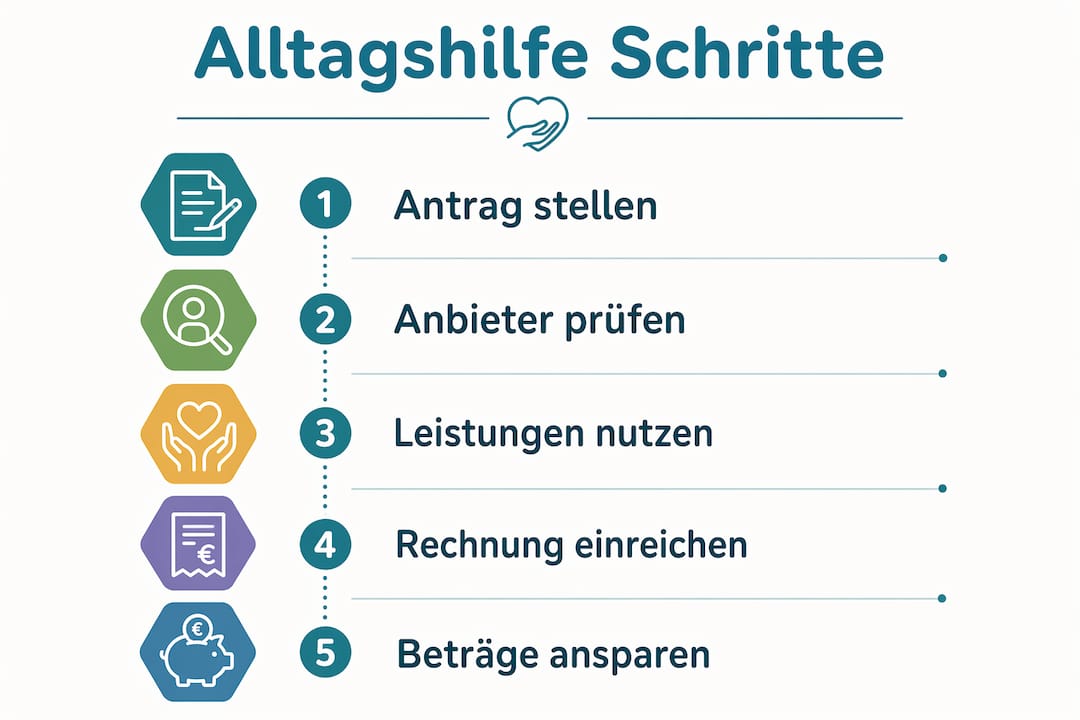 Schritt-für-Schritt-Anleitung: So gelingt die Unterstützung im Alltag bei Pflegegrad 1