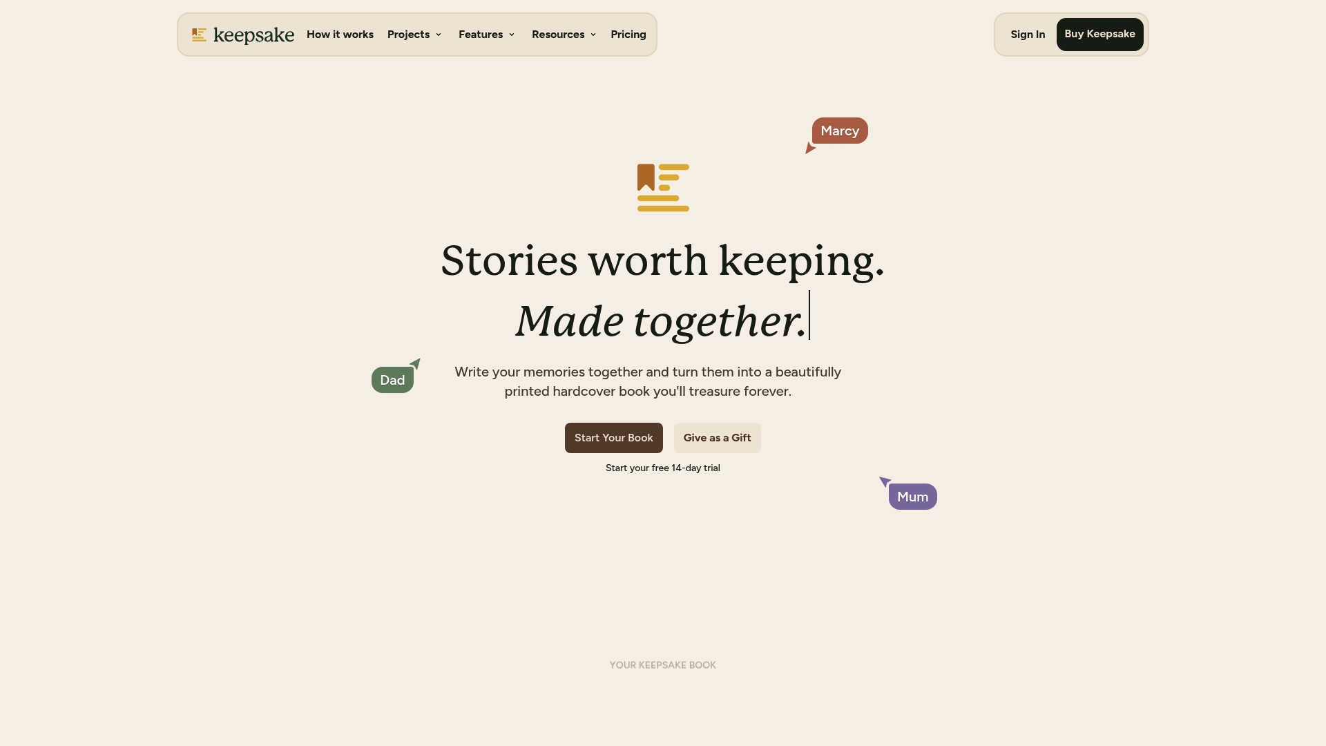 https://keepsakeproject.co
