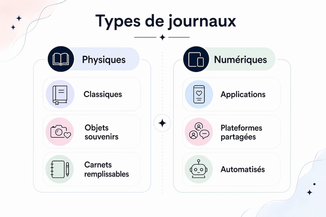 Infographie : tour d’horizon des différents formats de journaux de naissance