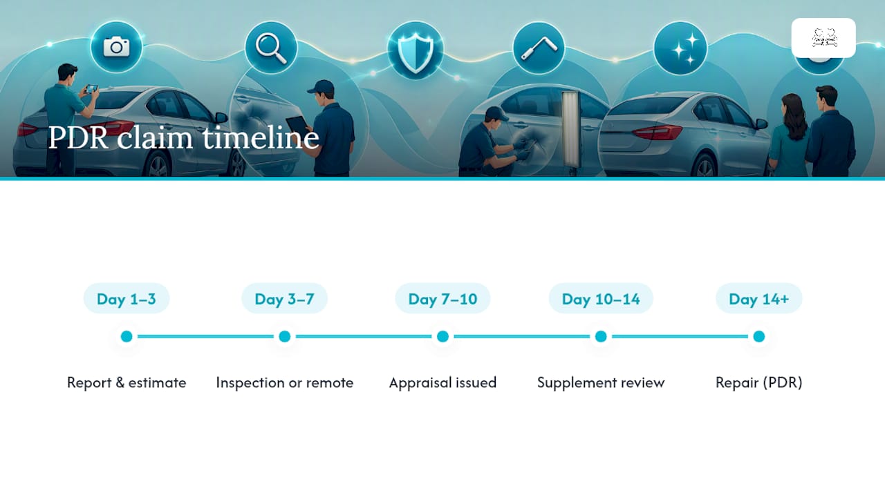 PDR insurance claim timeline by day