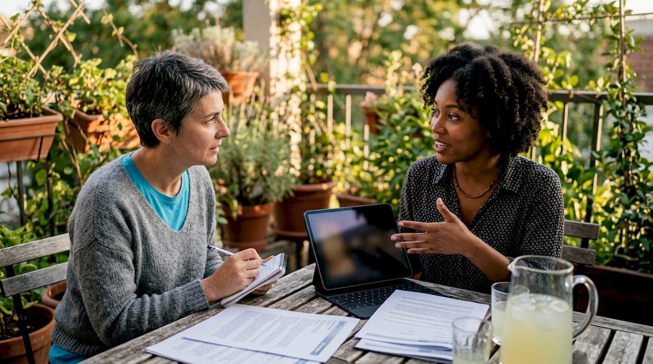Business owner discussing legal coverage with advisor