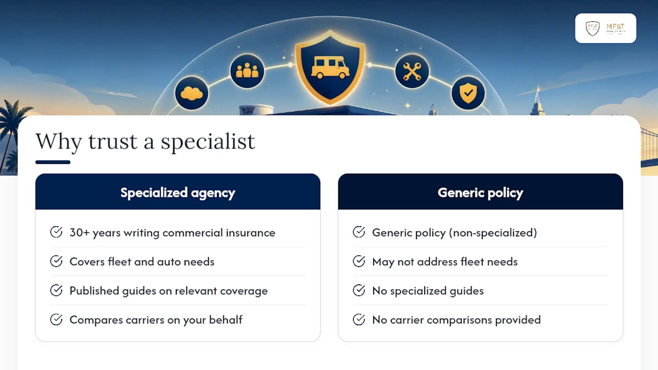 Why Trust an Agency That Specializes in Commercial Coverage? — overview diagram