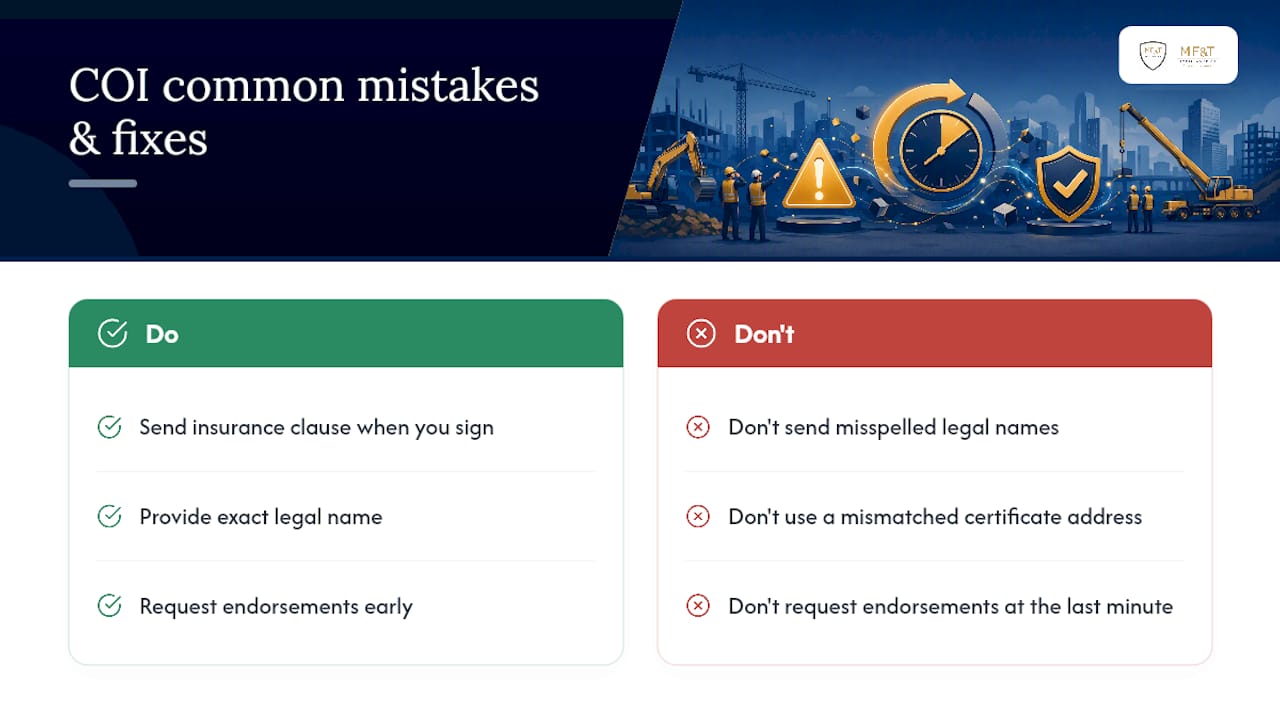 A Note From the Field on COI Mistakes — overview diagram