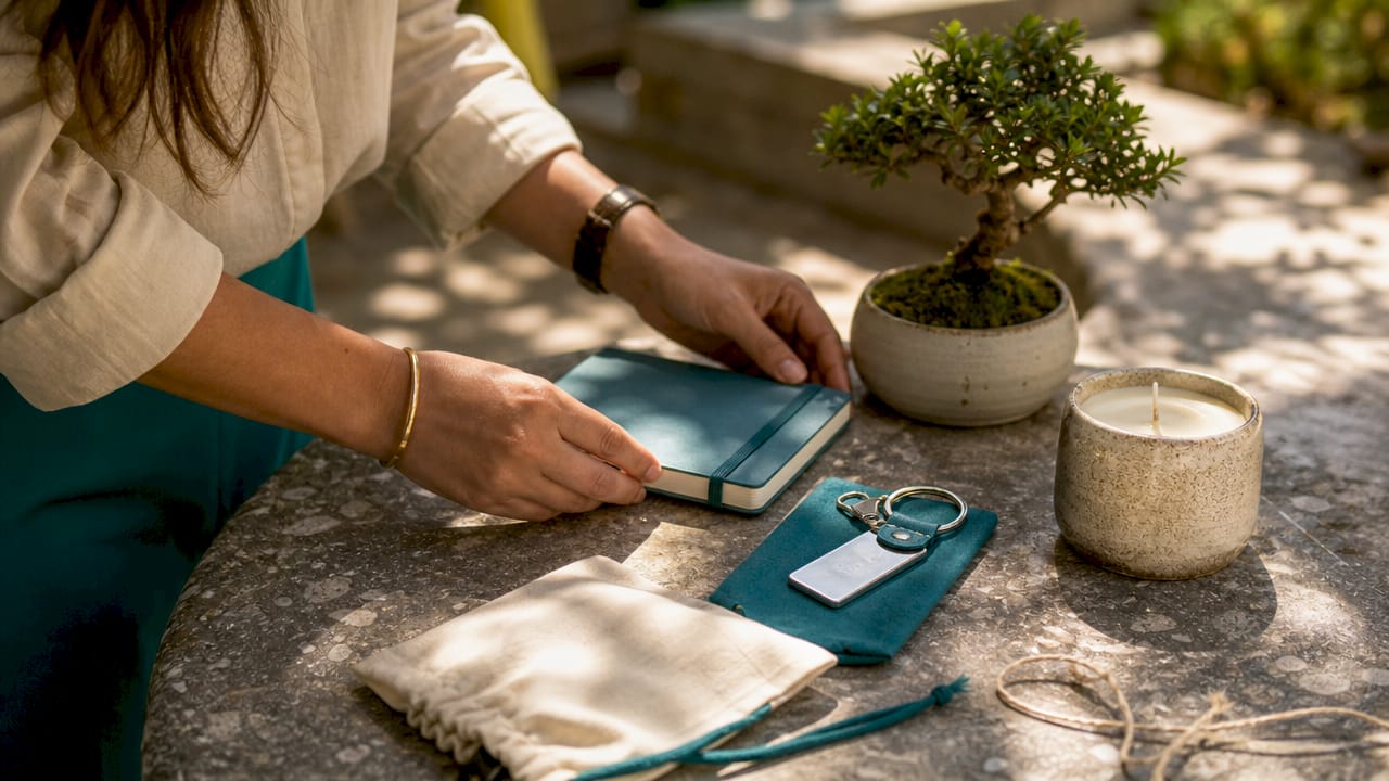 Curated premium culture gift items on desk