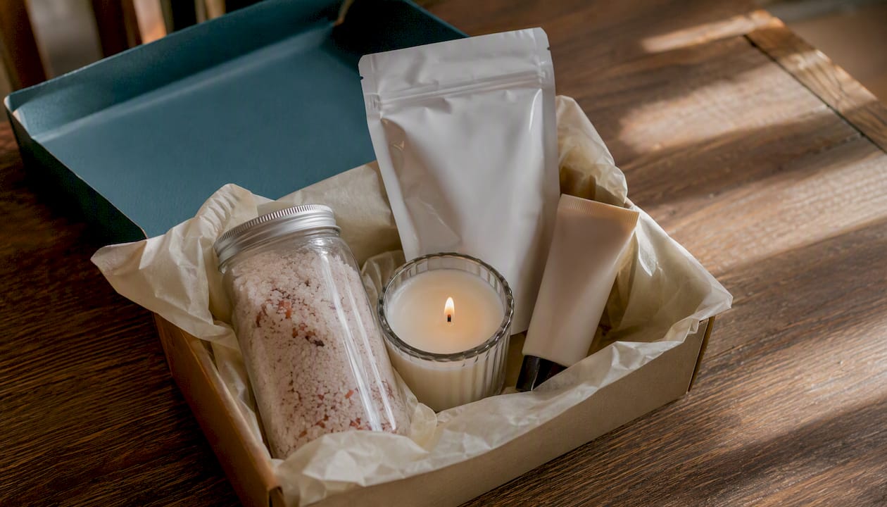 Pamper letterbox gift set contents
