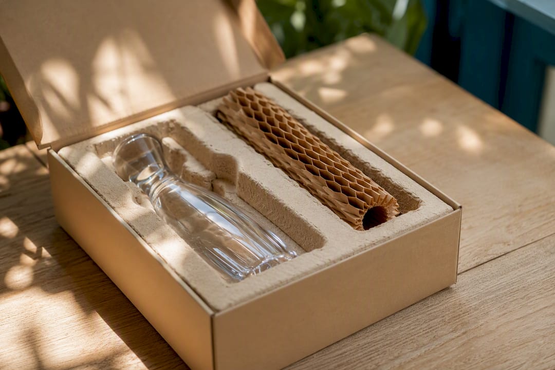 Moulded pulp and honeycomb paper box inserts