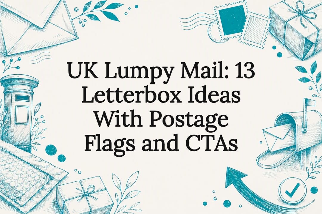 Decorative lumpy mail title card