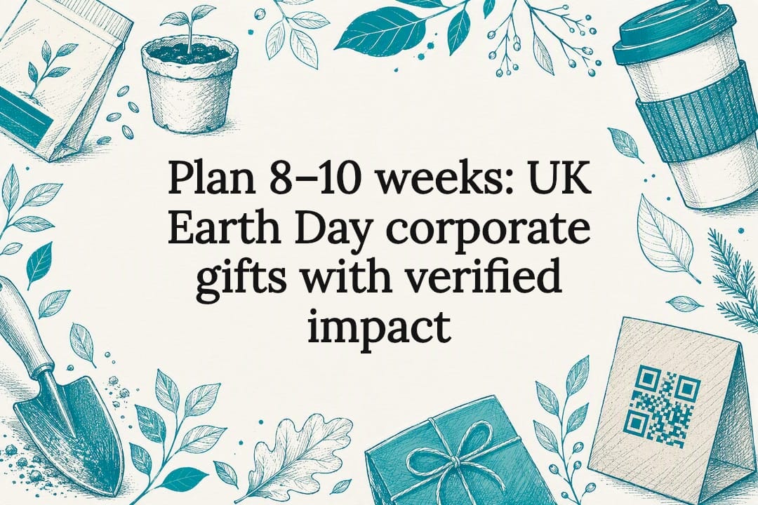 Earth Day gifting illustrated title card