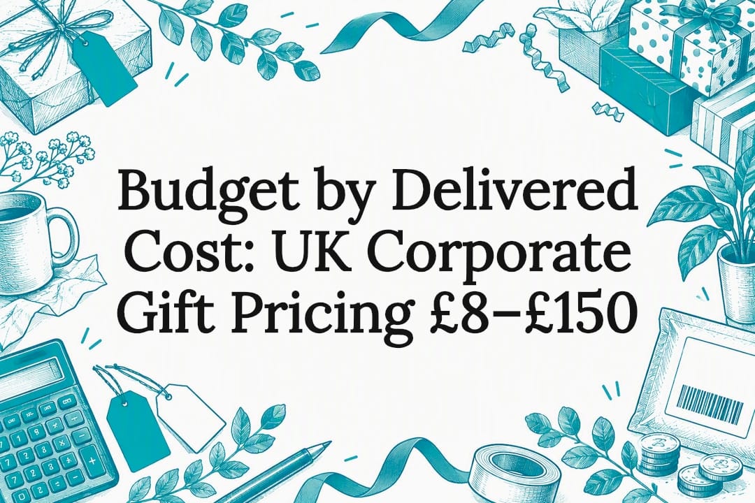 Decorative corporate gift pricing title card