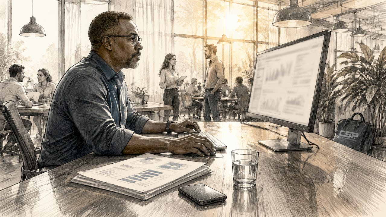 Person monitoring payment processing metrics