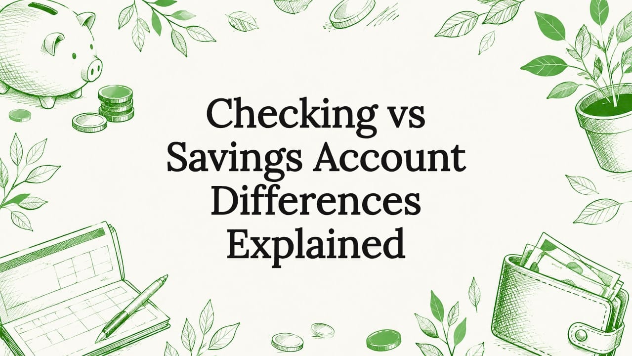 Checking vs Savings Account Differences Explained