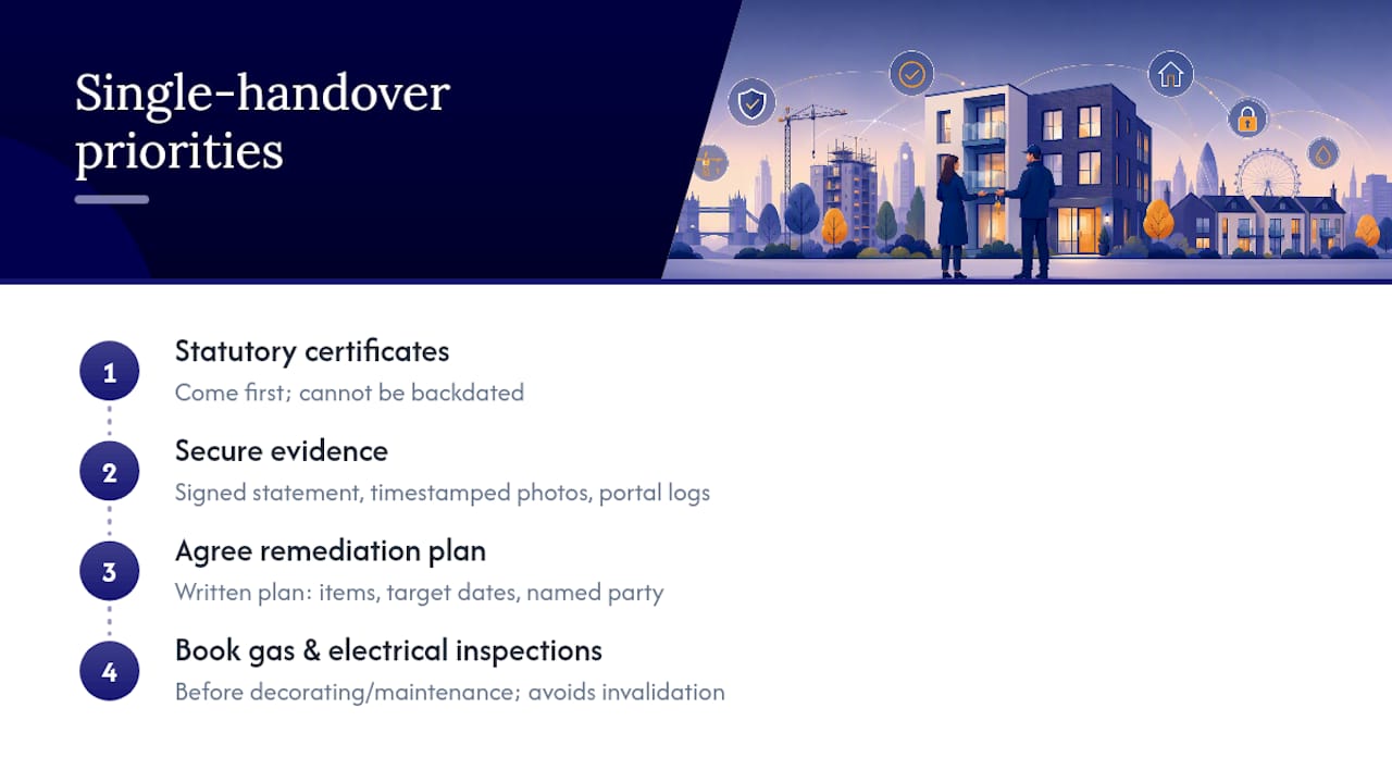 What should you prioritise when you have a single handover chance? — overview diagram