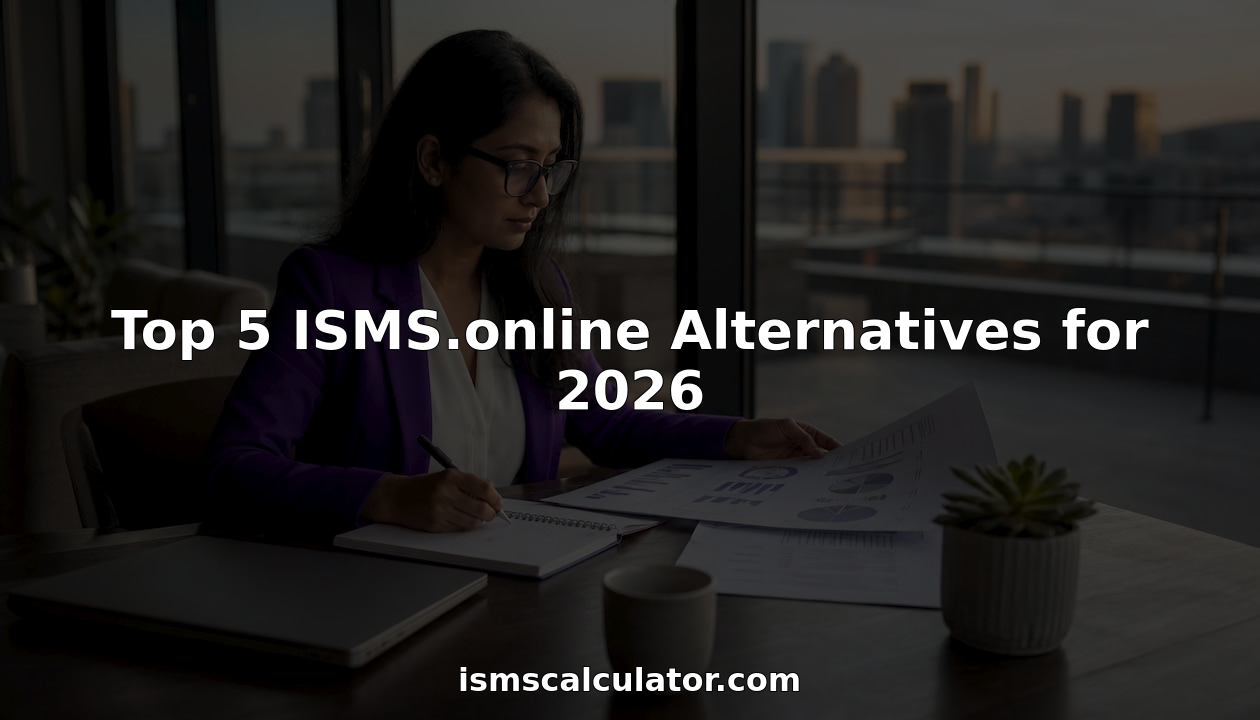 Professional woman reviewing ISO compliance documents