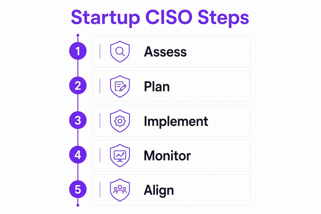 Infographic showing CISO process steps