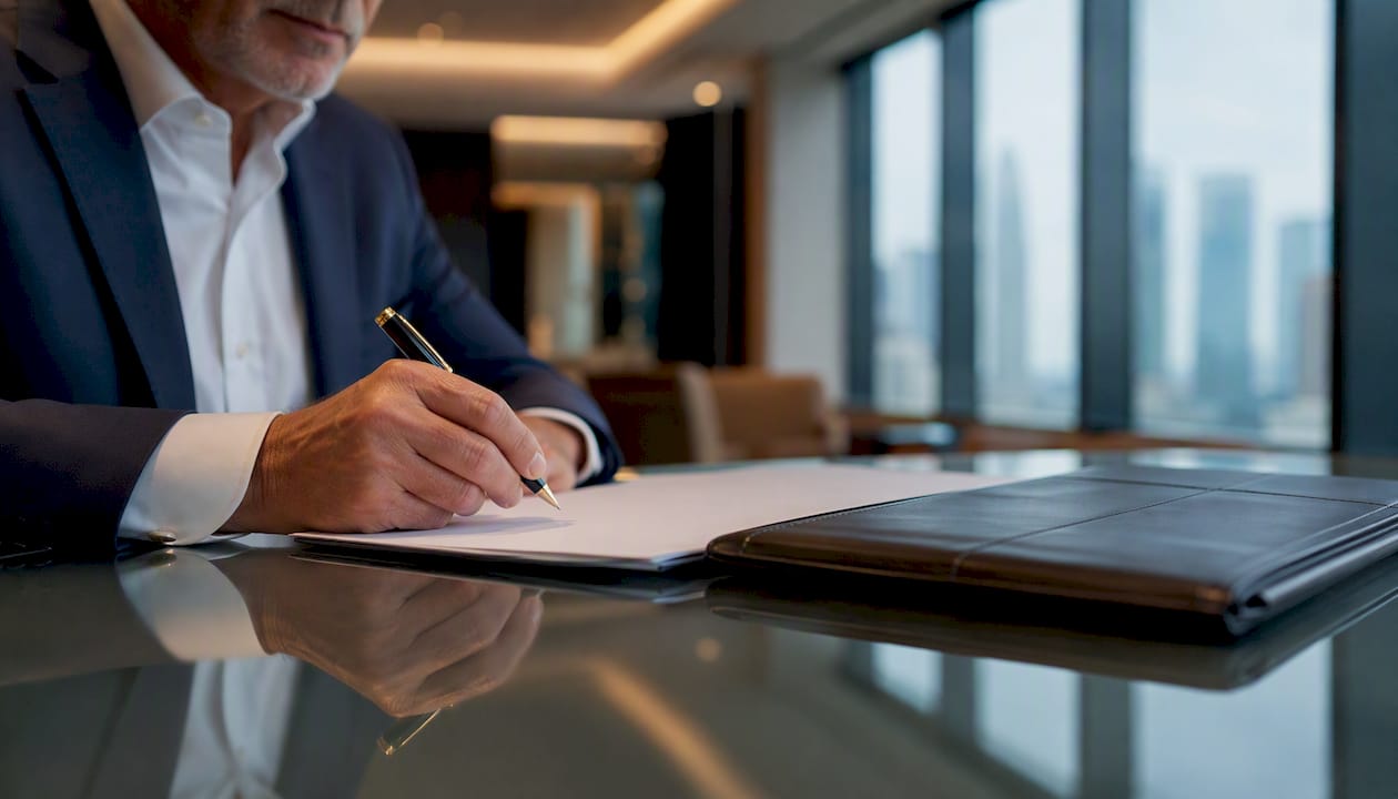 Hand signing risk appetite document
