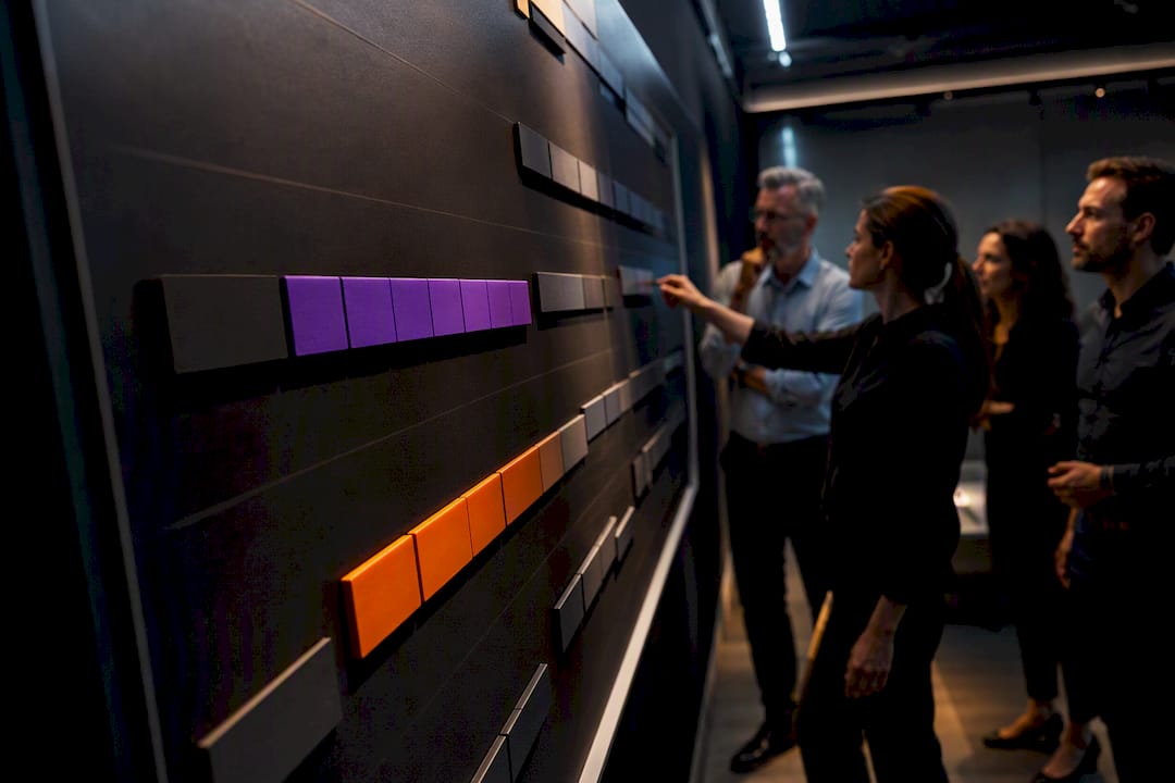 Team planning an ISO implementation timeline