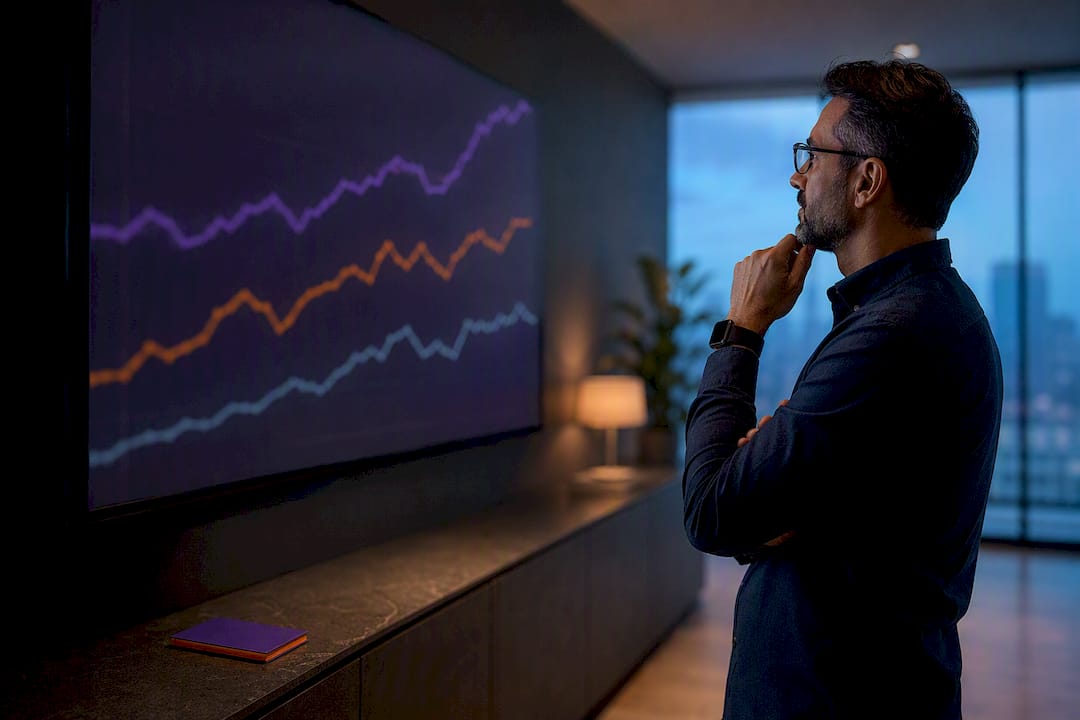 Analyst reviewing ISO security metrics dashboard