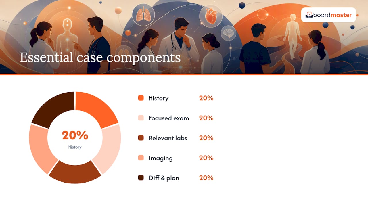 Five components of a diagnostic practice case