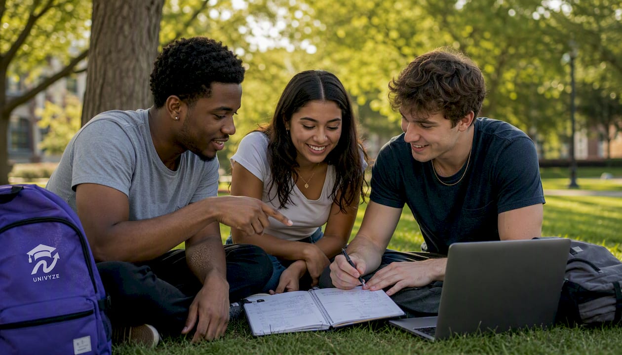 Group planning summer internships outdoors