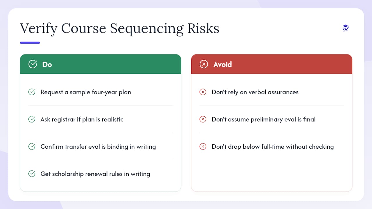 10. How to verify course sequencing and graduation risk — overview diagram