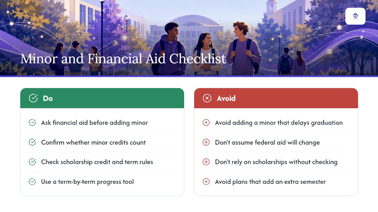 Does Adding a Minor Affect Financial Aid or Scholarships? — overview diagram