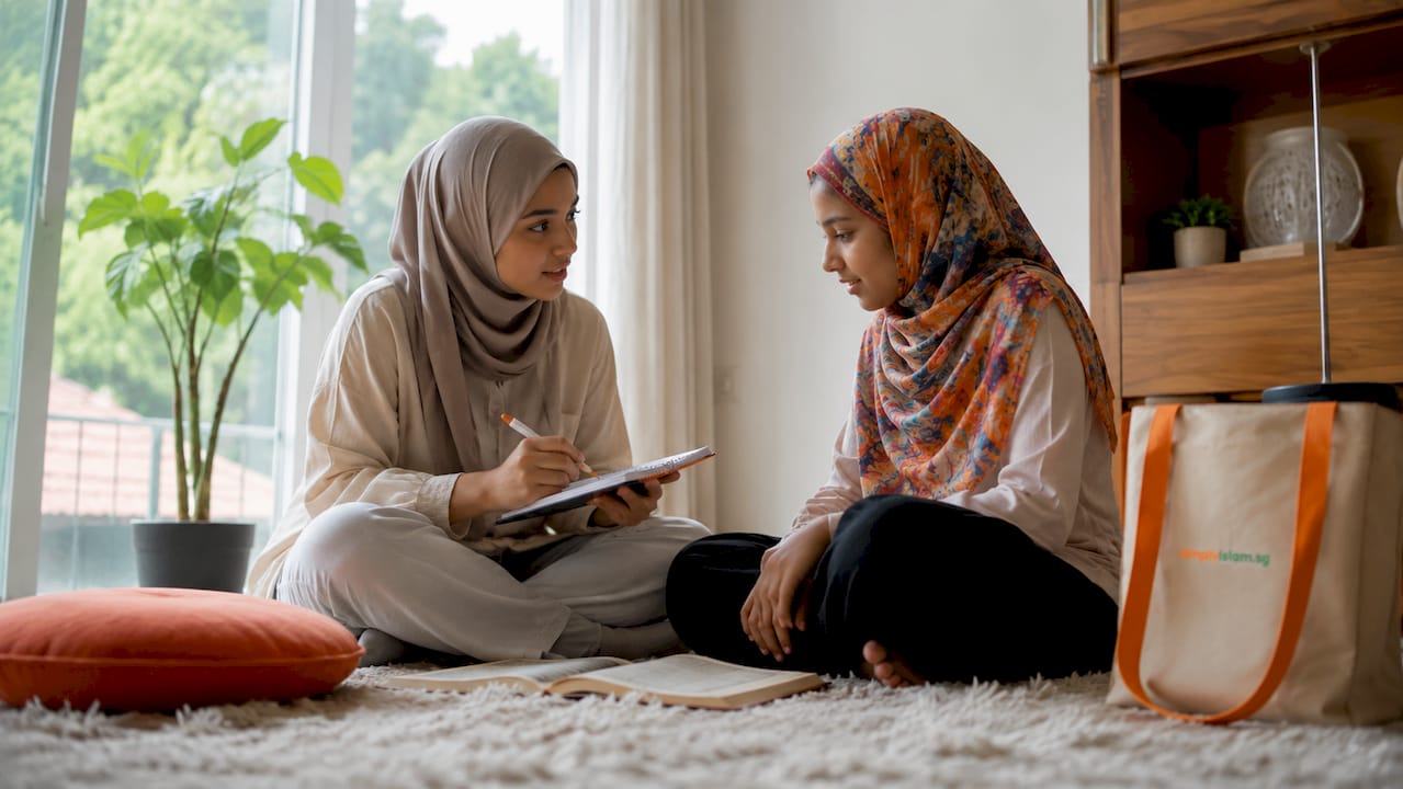 Female teacher giving personalized Tajweed feedback
