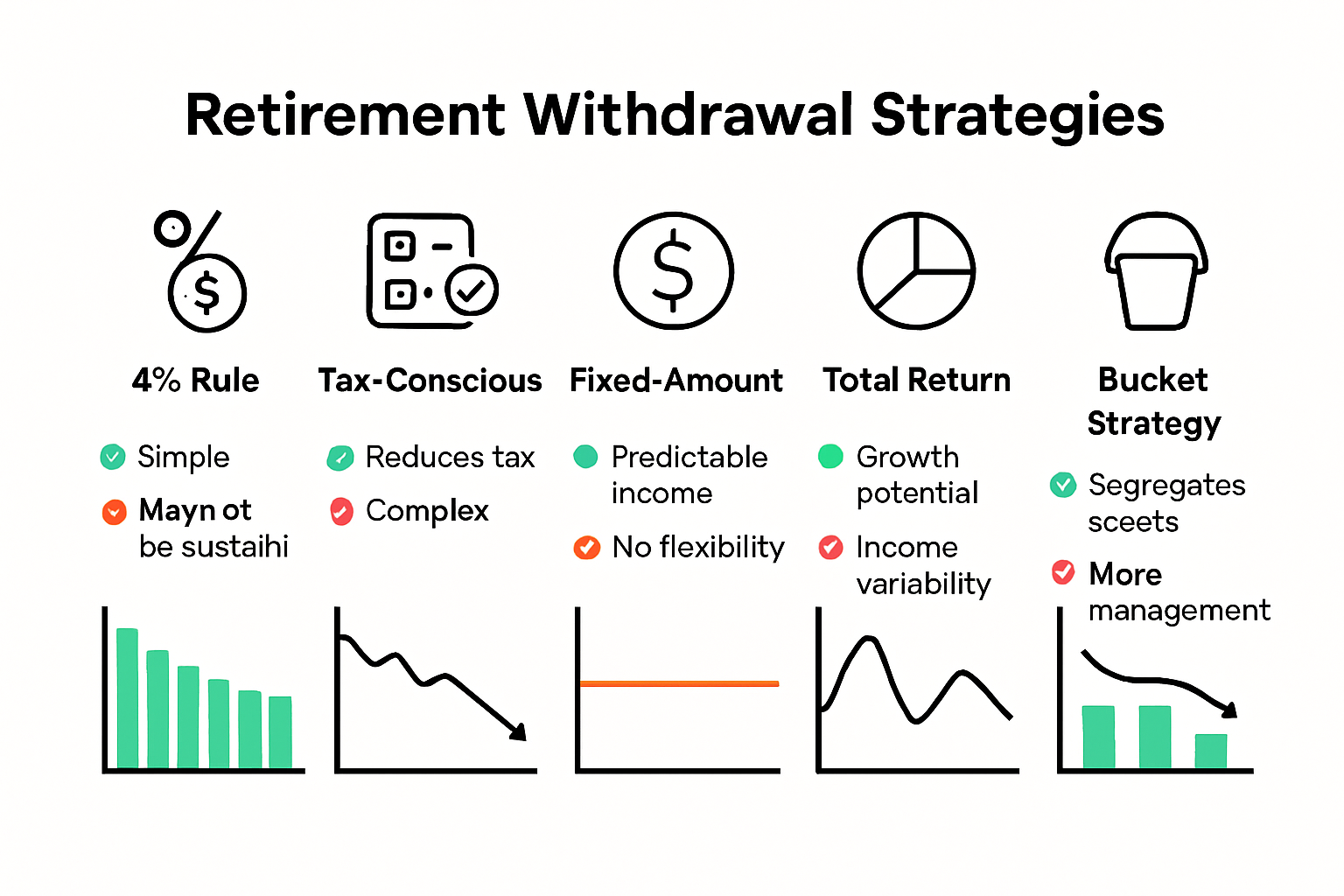 Comparison of top retirement withdrawal strategies